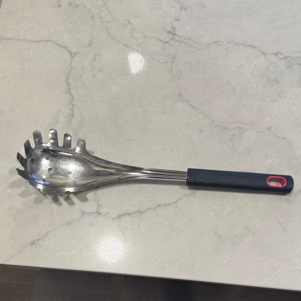 Zwilling J.A. Henckel Stainless Steel Pasta Server with Black Handle